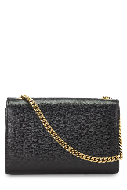 Yves Saint Laurent, Pre-Loved Black Grainy Leather Kate Small, Black