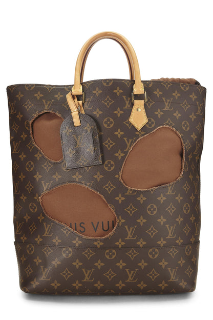 Louis Vuitton, Sac monogramme pré-aimé Comme des Garçons x Louis Vuitton avec trous, Marron