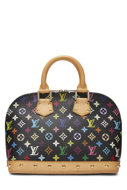 Louis Vuitton, Takashi Murakami x Louis Vuitton Alma PM Noir Monogram Multicolore d'occasion, Noir