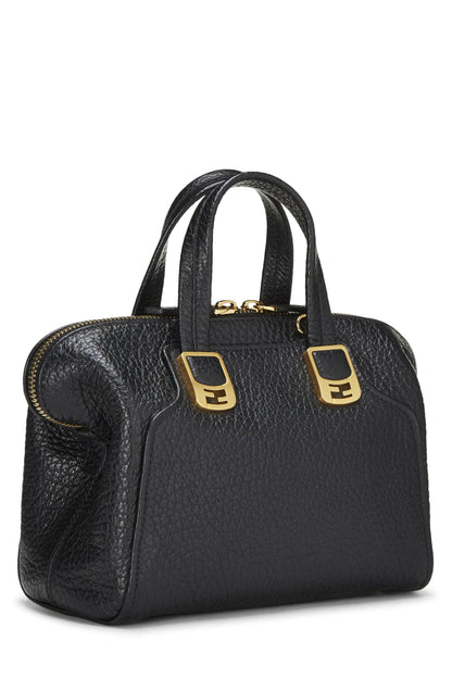 Fendi, Pre-Loved Black Leather Chameleon Small, Black