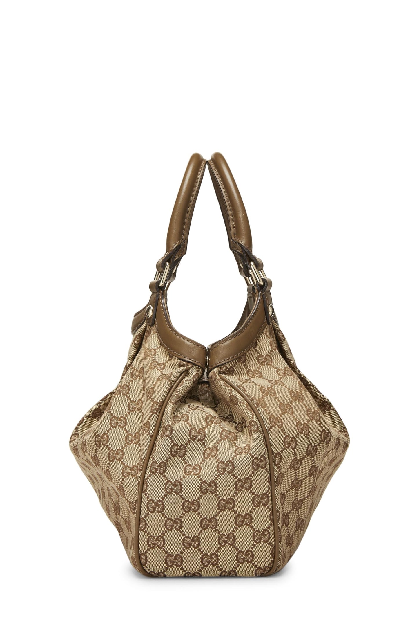 Gucci, sac fourre-tout Sukey en toile GG d'origine d'occasion, vert