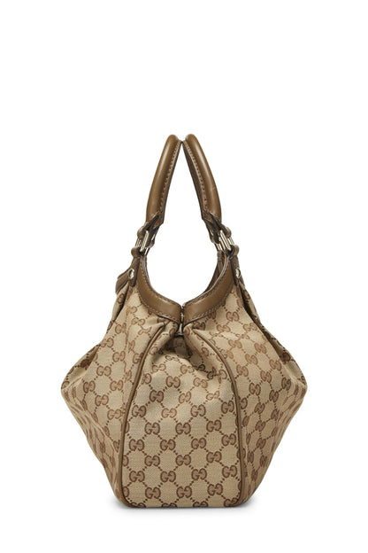 Gucci, Bolso tote Sukey de lona GG original Pre-Loved, Verde