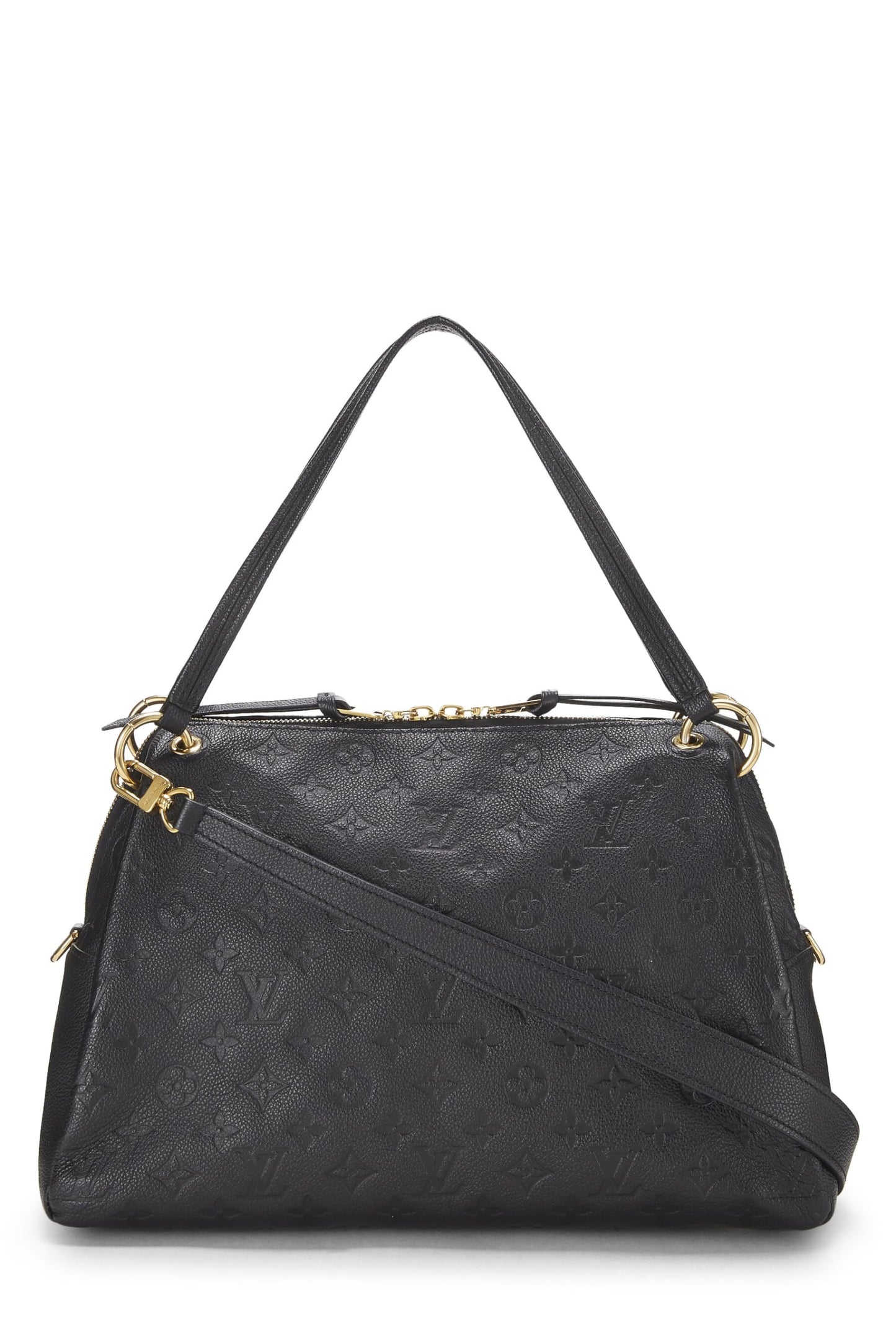 Louis Vuitton, Pre-Loved Black Monogram Empreinte Ponthieu PM, Black