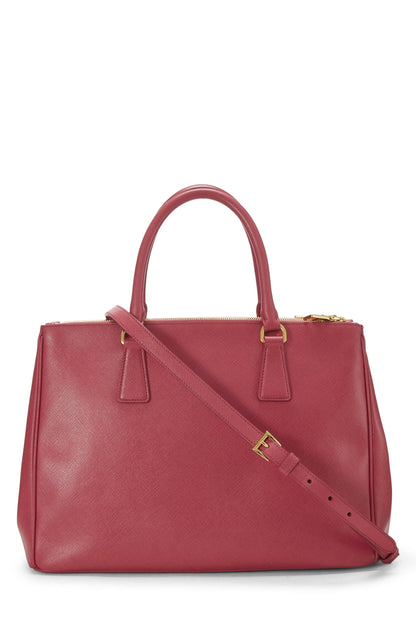 Prada, grand sac fourre-tout exécutif en saffiano rose d'occasion, rose