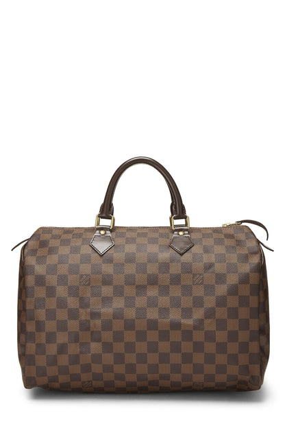 Louis Vuitton, Pre-Loved Damier Ebene Speedy 35, Brown