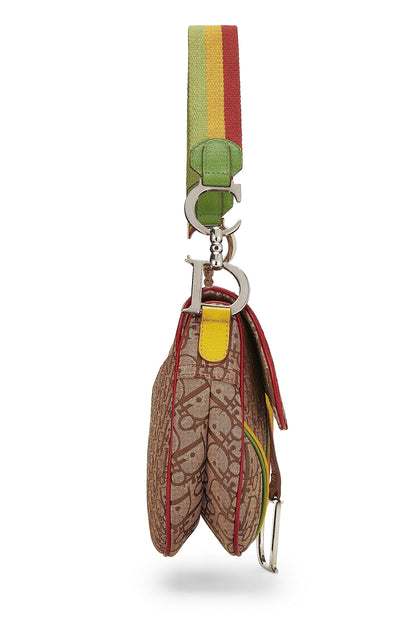 Dior, Sacoche Rasta Trotter Saddle d'occasion, multicolore