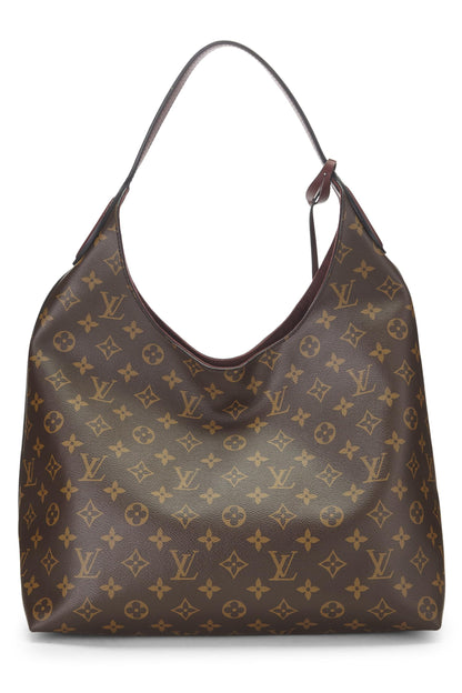 Louis Vuitton, Pre-Loved Burgundy Monogram Flower Hobo, Burgundy