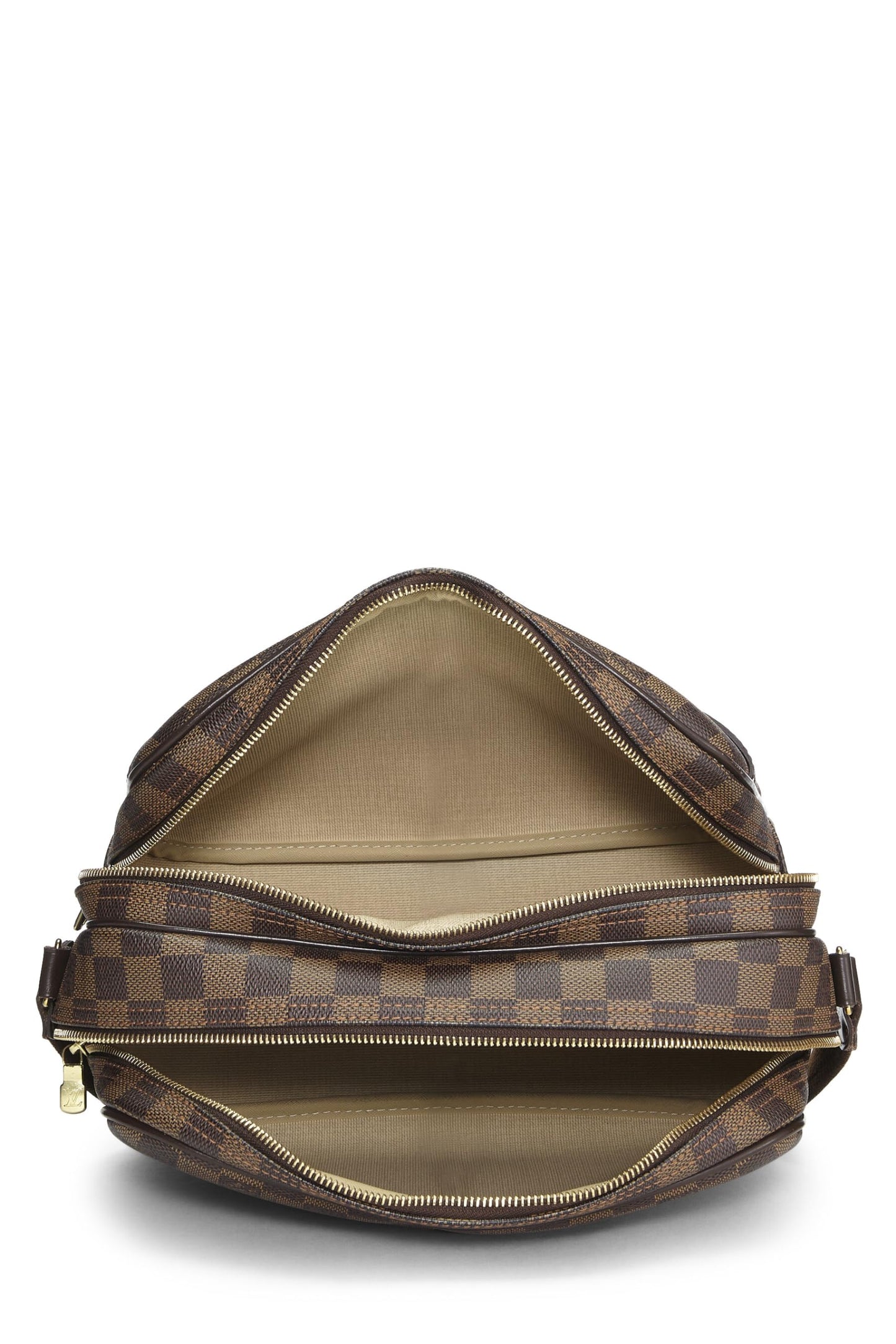 Louis Vuitton, primer ministro Damier Ebene Reporter, marrón