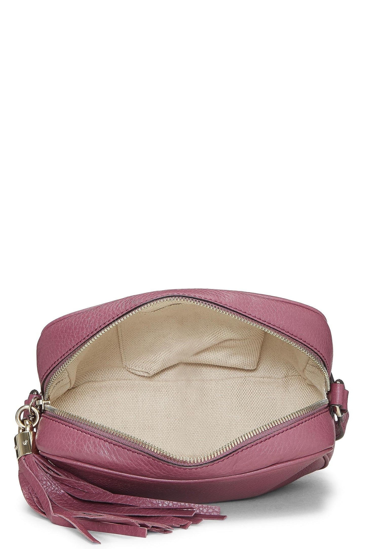 Gucci, Soho Disco en cuir grainé violet d'occasion, violet