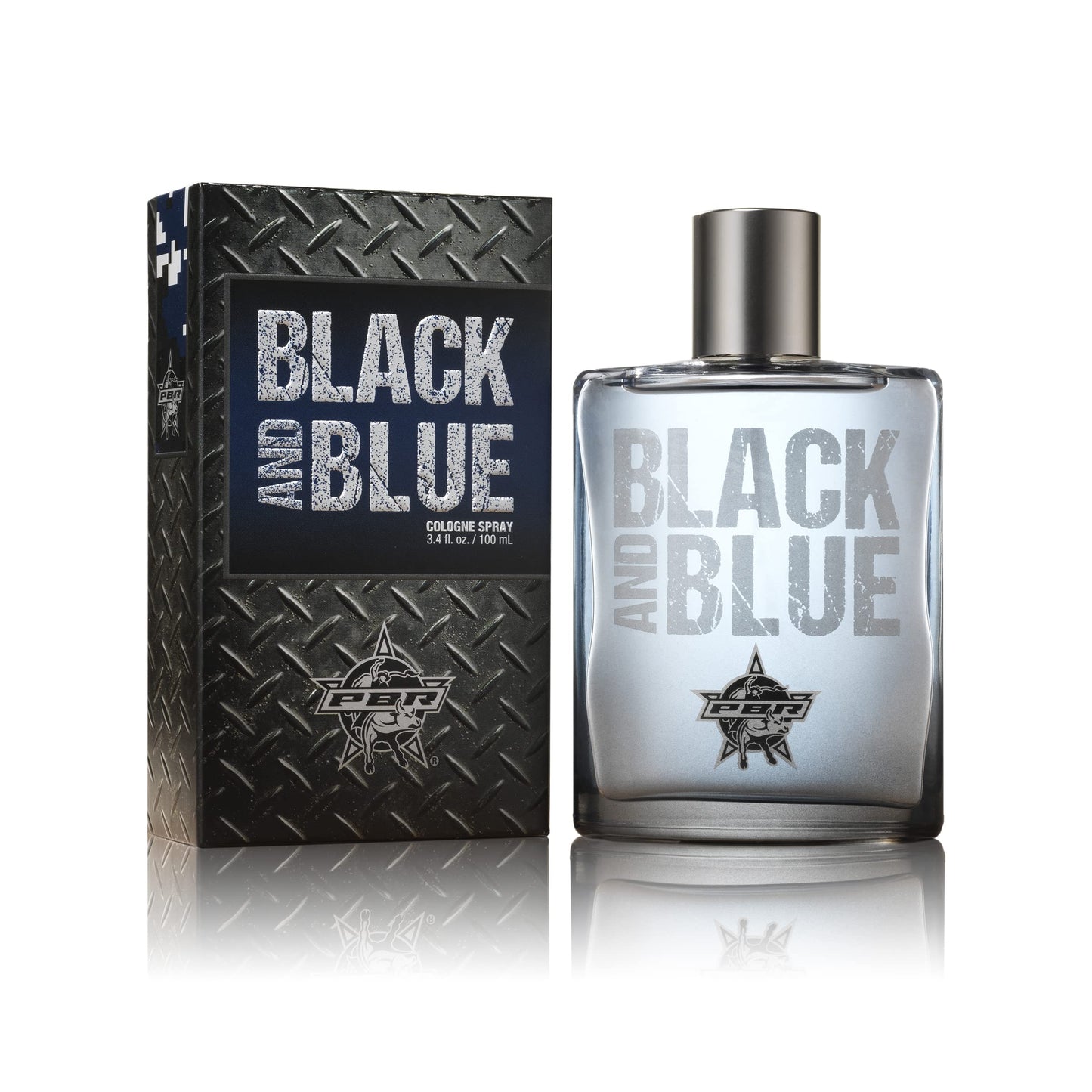 Colonia para hombres PBR Black and Blue de Tru Western: socio oficial de fragancias de PBR: aroma fresco, vigorizante y masculino - 3,4 fl oz (100 ml)