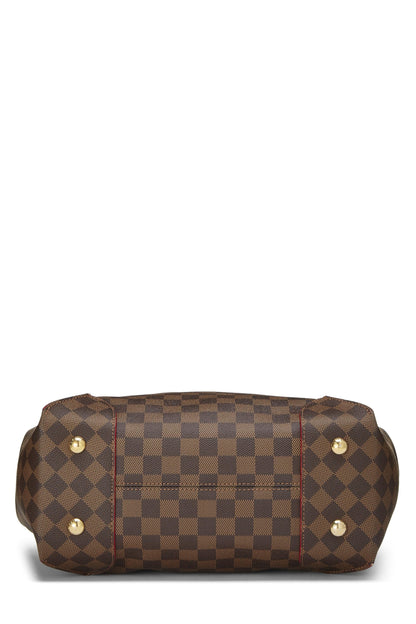 Louis Vuitton, Cabas Damier Ebene Caissa MM pré-aimé, Rouge