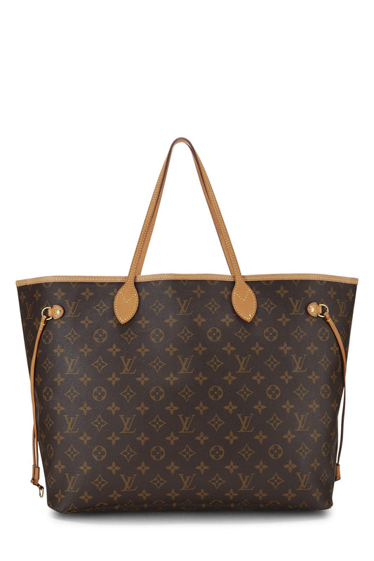 Louis Vuitton, Neverfull GM de lona con monograma Pre-Loved, rosa