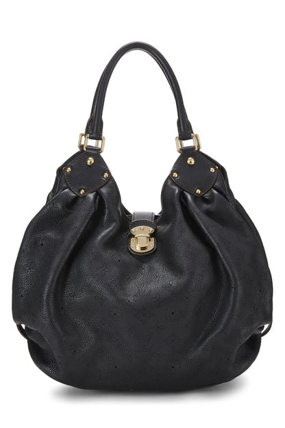 Louis Vuitton, Pre-Loved Black Monogram Mahina Large, Black