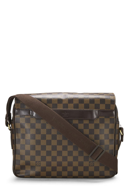 Louis Vuitton, Pre-Loved Damier Ebene Shelton MM, Brown