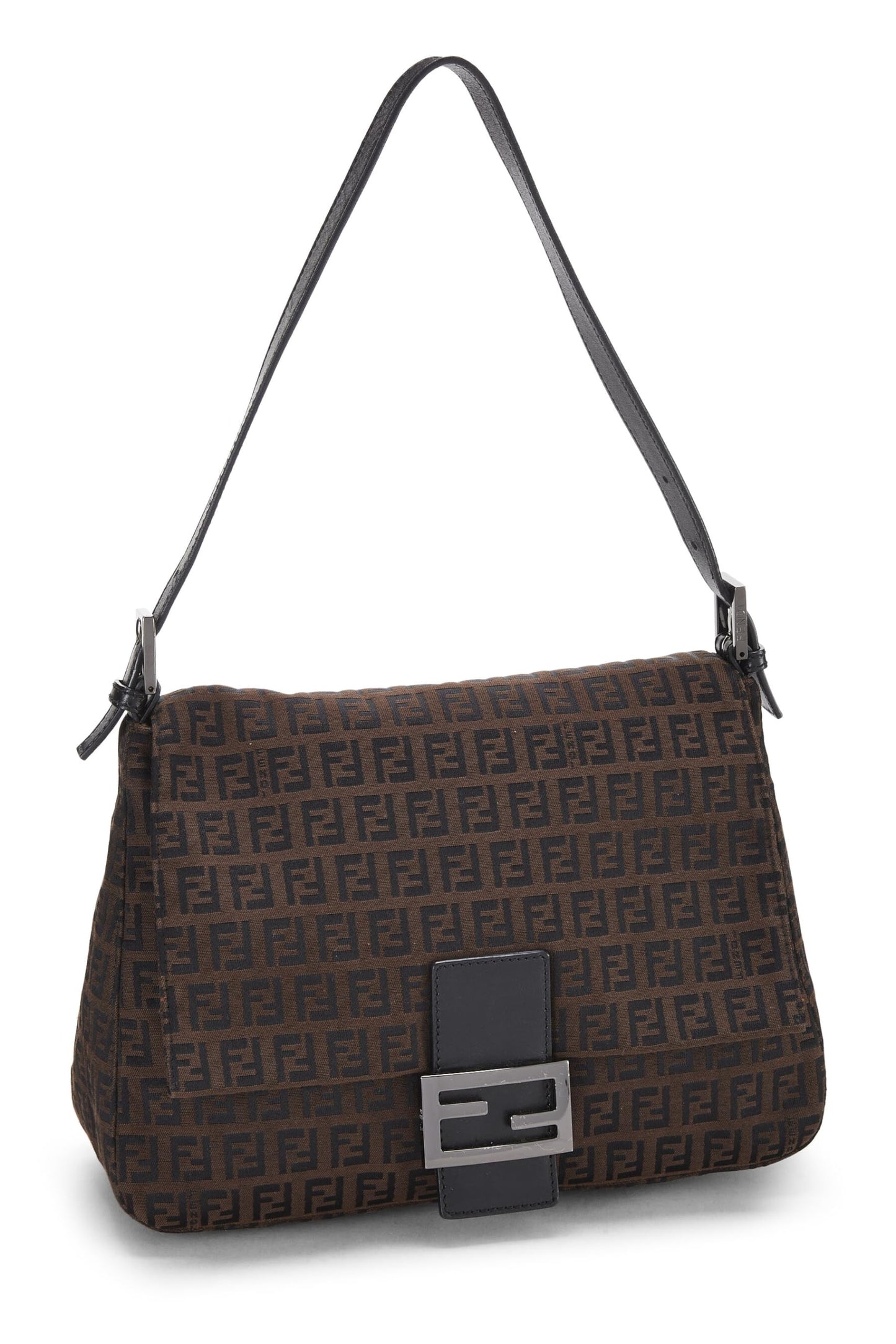 Fendi, Pre-Loved Brown Zucchino Coated Canvas Mama, Brown