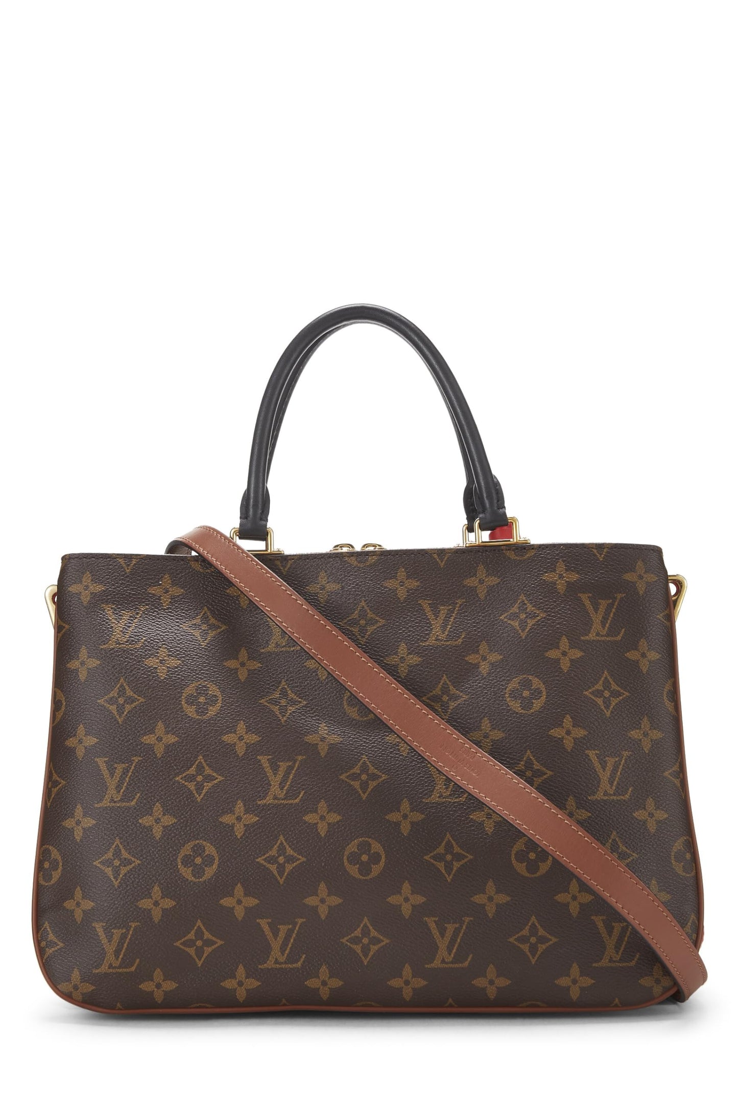 Louis Vuitton, sac fourre-tout Millefeuille Monogram rouge d'occasion, rouge