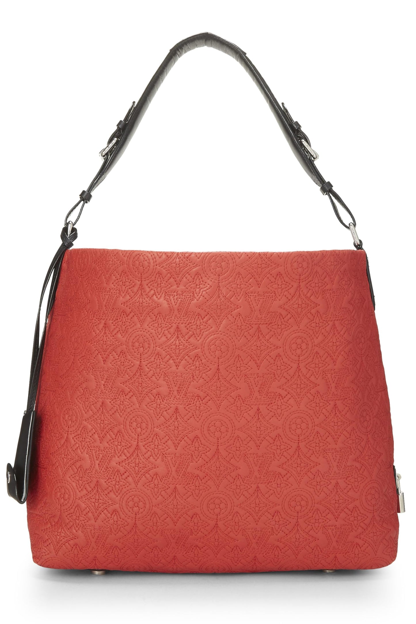 Louis Vuitton, Hobo PM de cuero Antheia con monograma rojo Pre-Loved, Rojo