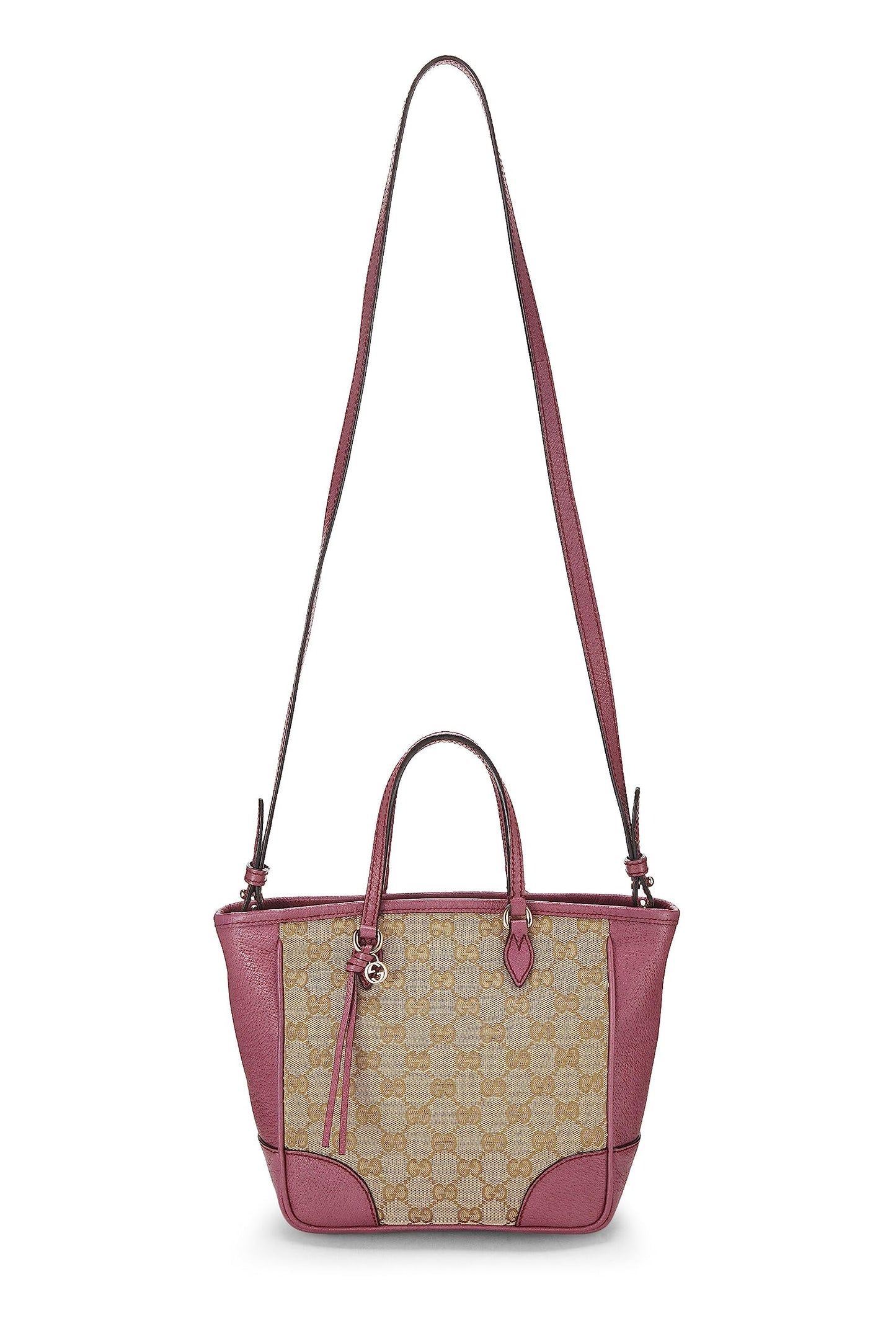 Gucci, sac fourre-tout Bree à poignée supérieure en toile GG violet d'occasion, petit modèle, violet