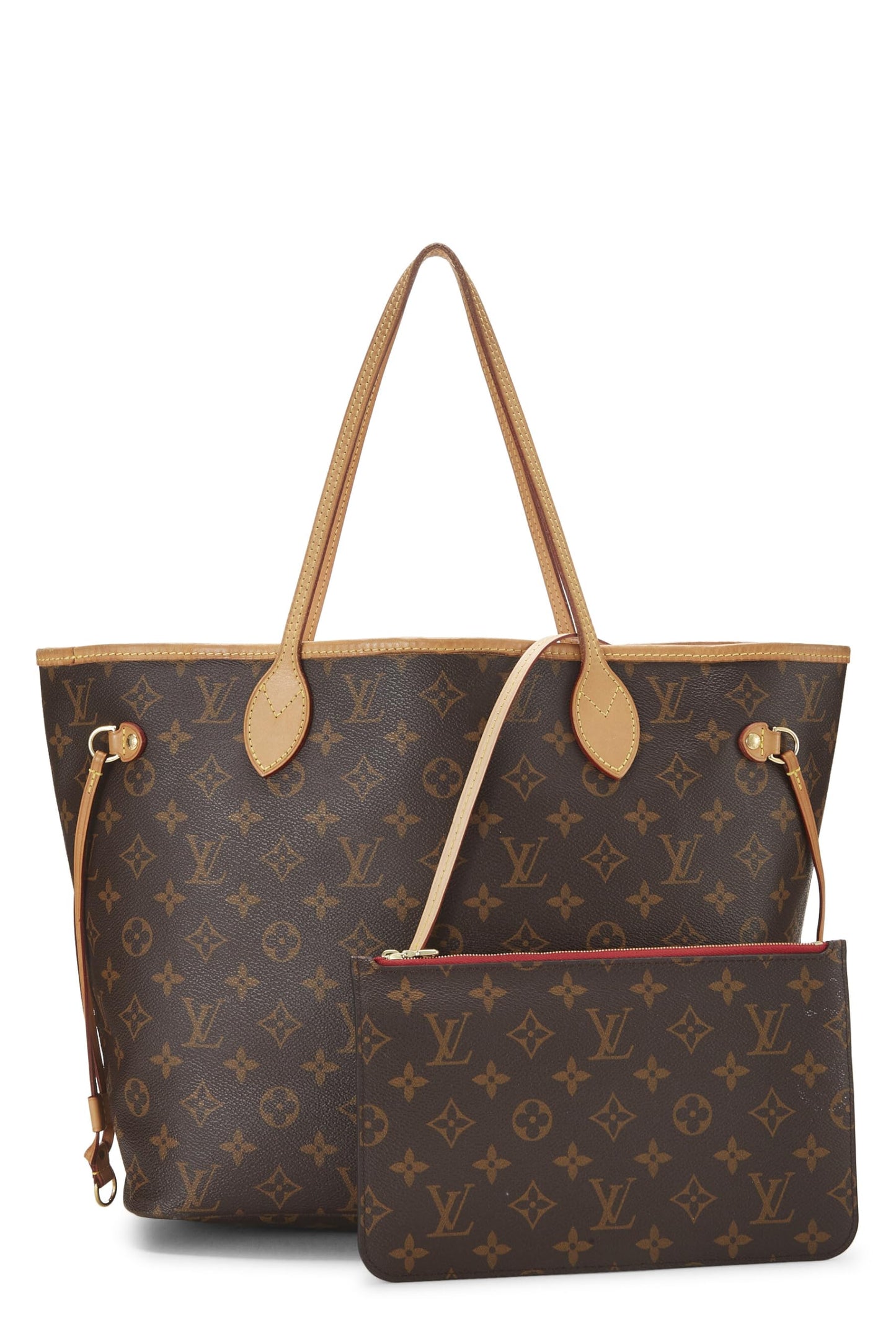 Louis Vuitton, Pre-Loved Red Monogram Canvas Neo Neverfull MM, Red