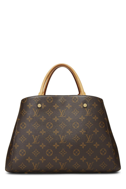 Louis Vuitton, Montaigne MM en toile monogram d'occasion, marron