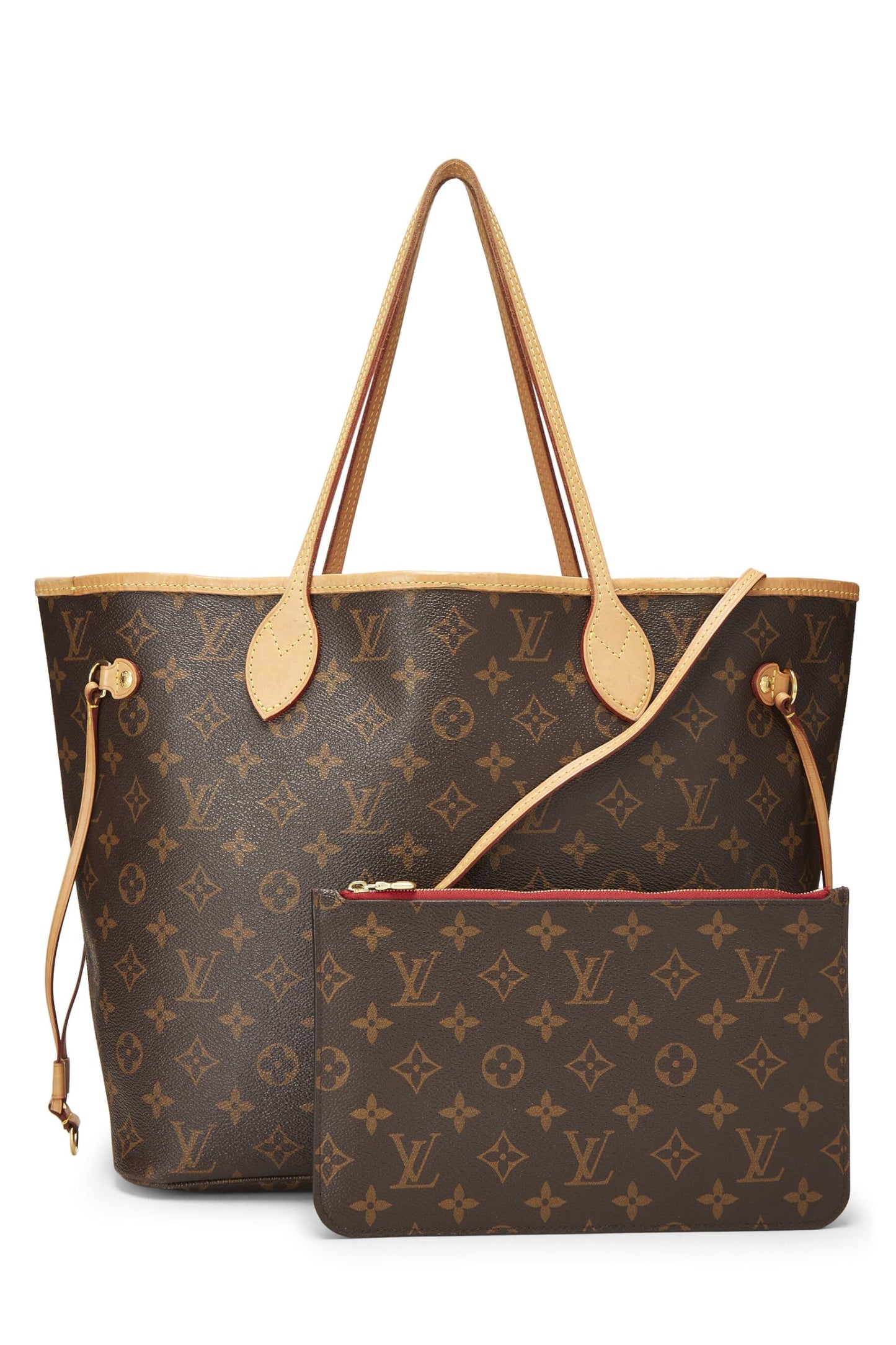 Louis Vuitton, Pre-Loved Red Monogram Canvas Neo Neverfull MM, Red