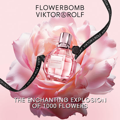 Viktor&amp;Rolf - Flowerbomb Eau de Parfum - Parfum Femme - Floral &amp; Boisé - Avec des Notes de Rose, Pivoine &amp; Patchouli - 10 ml - Format Voyage