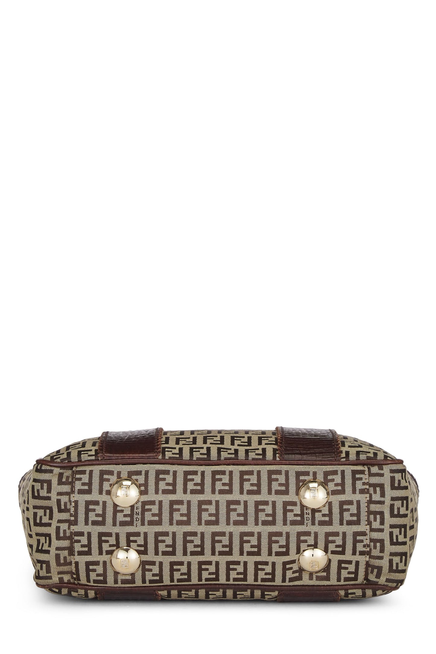 Fendi, sac fourre-tout en toile marron Zucchino, petit modèle, d'occasion, marron