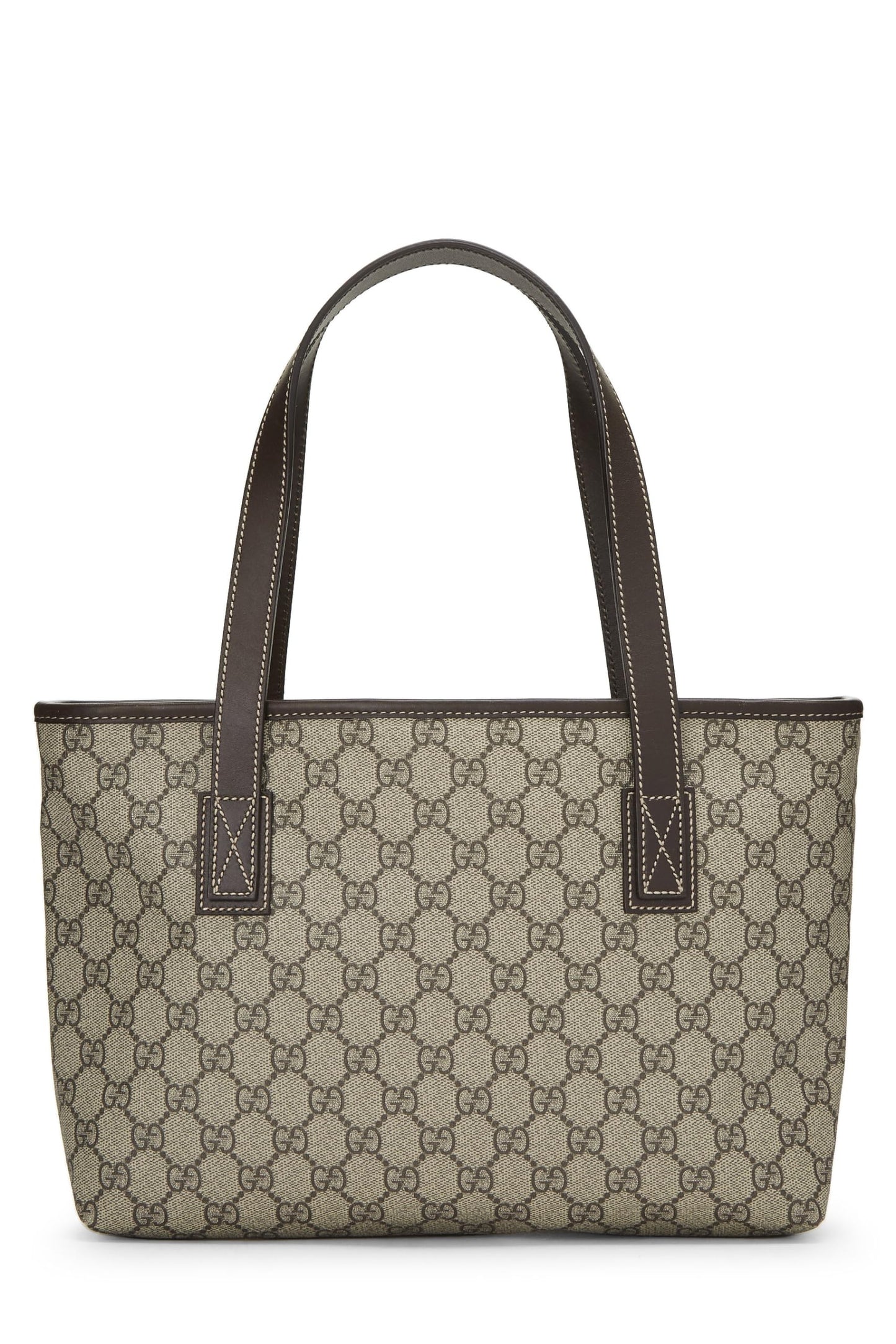 Gucci, sac fourre-tout en toile GG Supreme d'origine d'occasion, marron