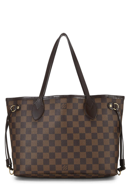 Louis Vuitton, Damier Ebene Neverfull PM d'occasion, marron