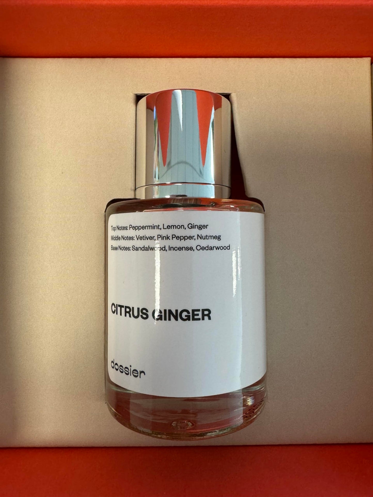 Dossier - Citrus Ginger - Eau de Parfum - Inspirado en la fragancia Bleu De Cha nel - Perfume de lujo - Infusión pura - Para mujeres hombres unisex - Fragancia 1,70z (50ml)