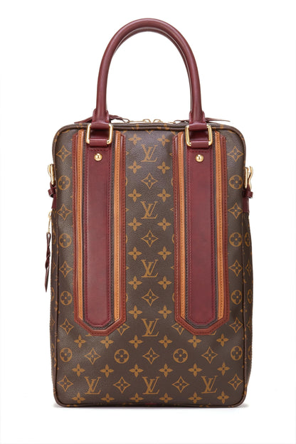 Louis Vuitton, Porte-Documents Vertical Bequia en Toile Monogram d'occasion, Marron