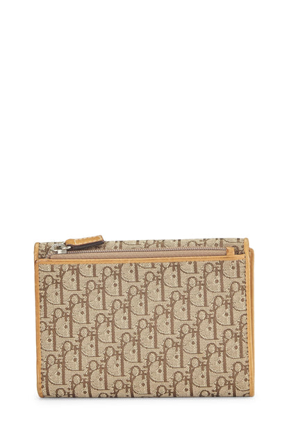 Dior, Cartera de lona Trotter beige Pre-Loved, Beige