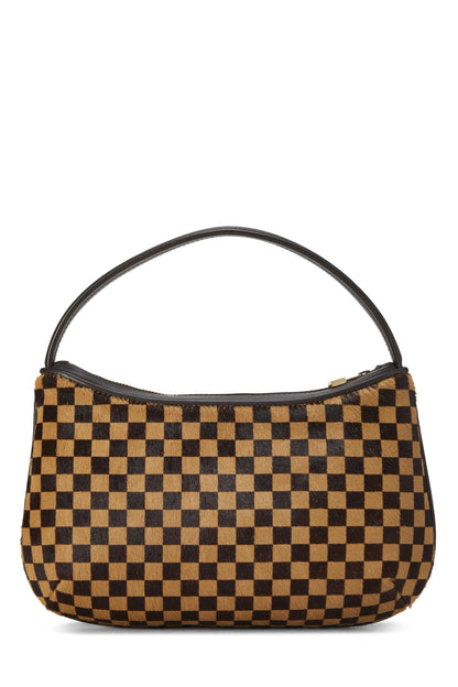 Louis Vuitton, Pochette con tigre Damier Sauvage marrón Pre-Loved, Marrón