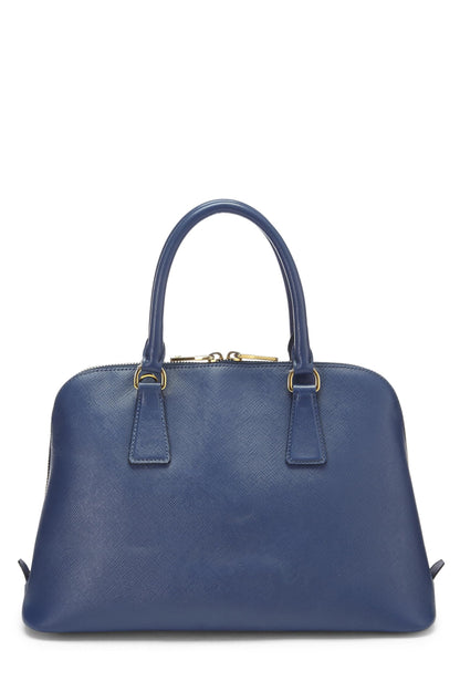 Prada, Promenade Medium Saffiano bleu d'occasion, bleu