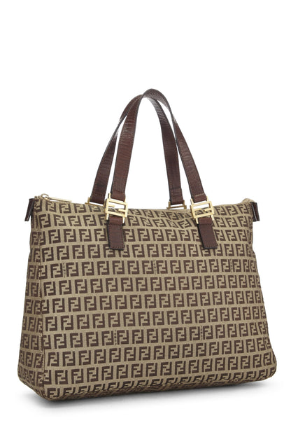 Fendi, Mini sac fourre-tout beige Zucchino d'occasion, marron