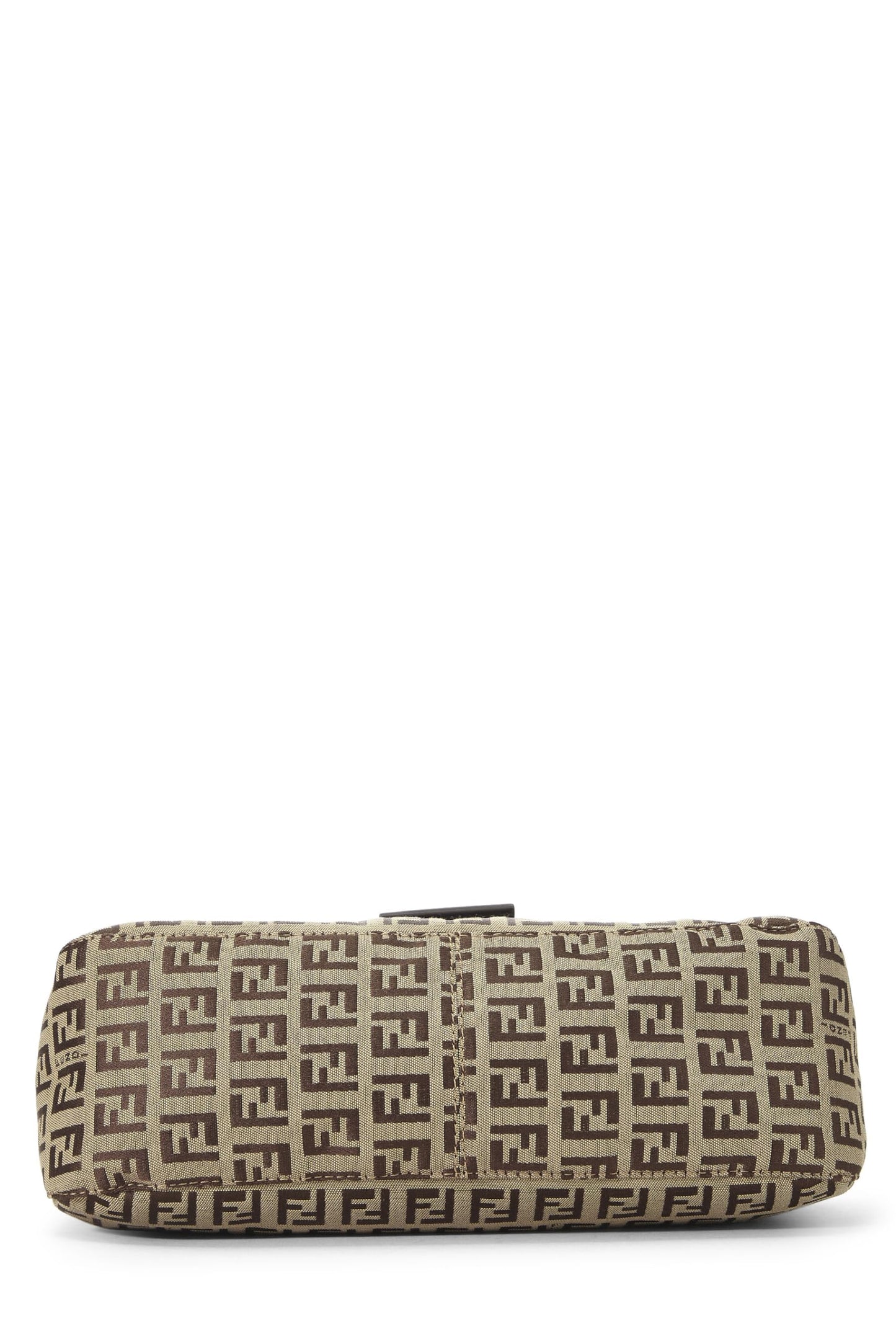 Fendi, Pre-Loved Beige Zucchino Canvas Shoulder Bag, Brown