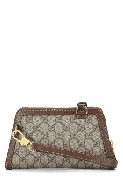 Gucci, Pre-Loved GG Supreme Canvas Crossbody Bag, Brown