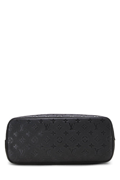 Louis Vuitton, Pre-Loved Comme Des Garçons x Louis Vuitton Bolso Empreinte con monograma negro y agujeros MM, Negro