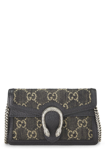 Gucci, Pre-Loved Blakck Dionysus Shoulder Bag Super Mini, Black