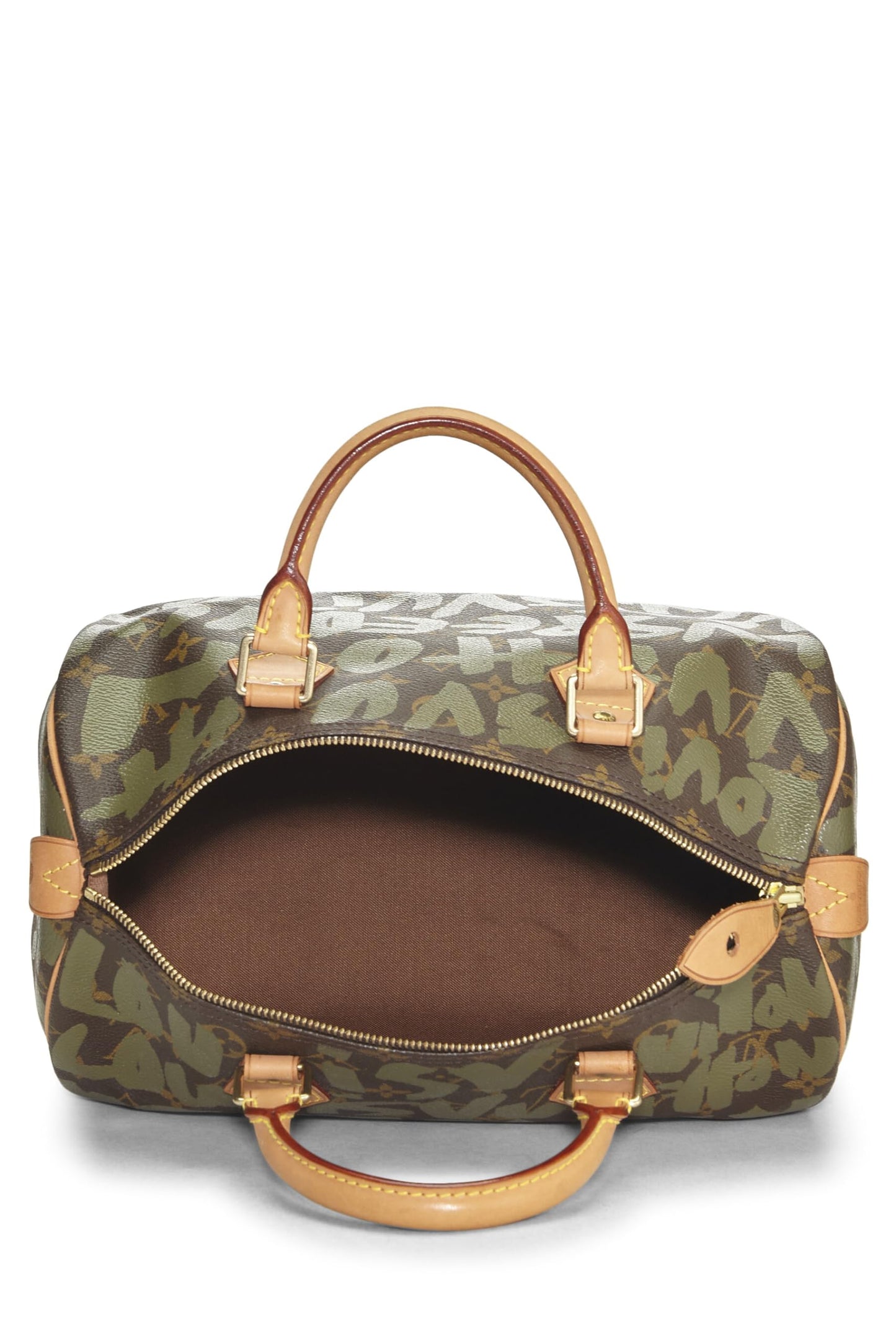 Louis Vuitton, Pre-Loved Stephen Sprouse x Louis Vuitton Green Graffiti Speedy 30, Verde