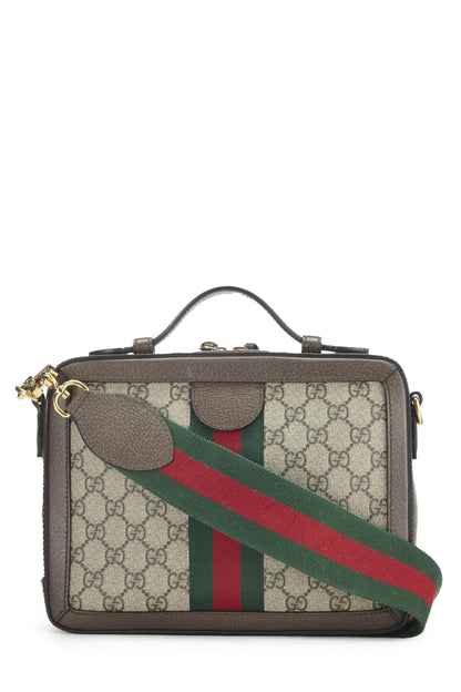 Gucci, sac à bandoulière Ophidia en toile suprême GG d'origine d'occasion, taille moyenne, marron