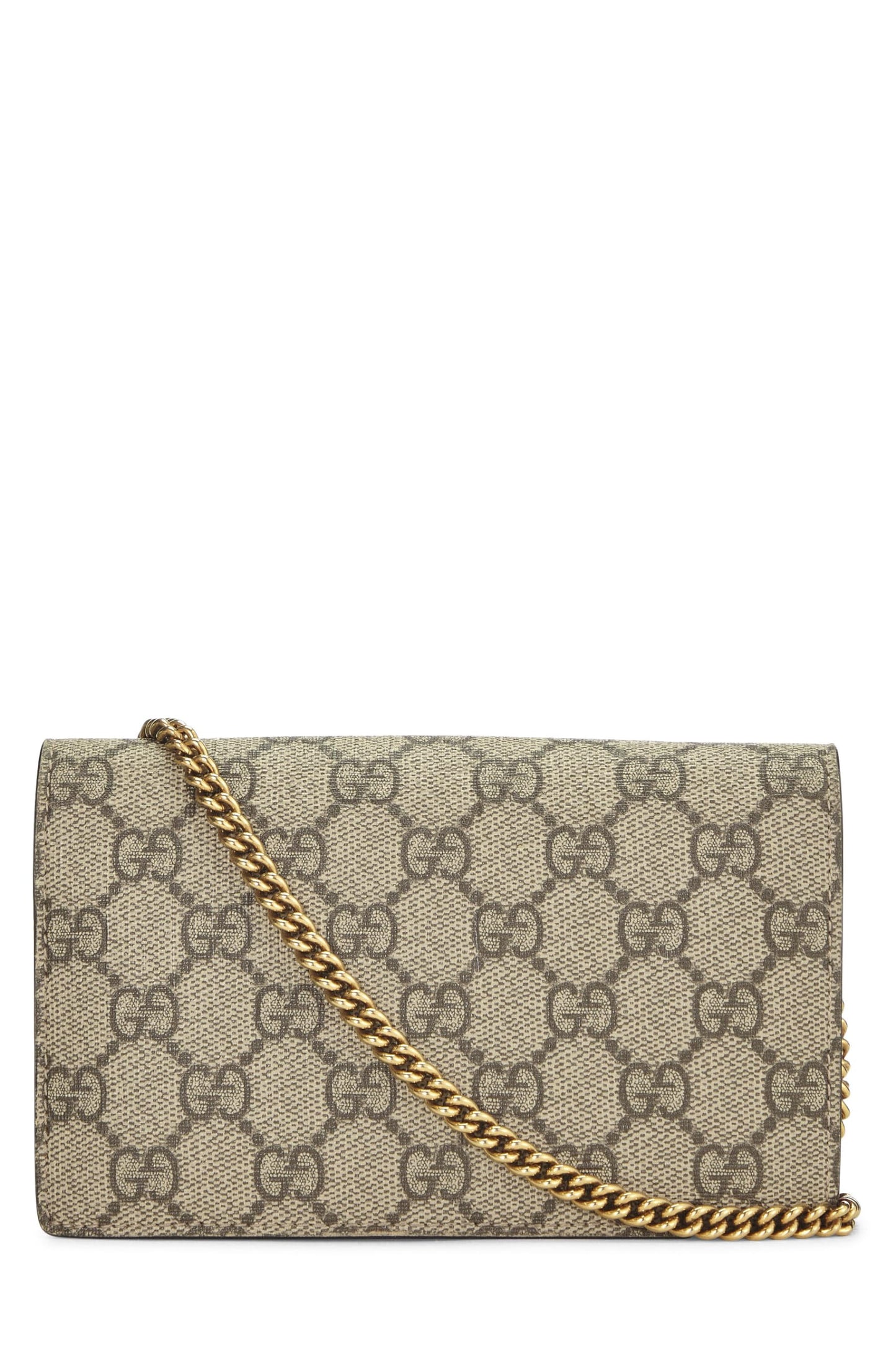 Gucci, pochette convertible mini originale en toile GG Supreme Cherry d'occasion, rouge