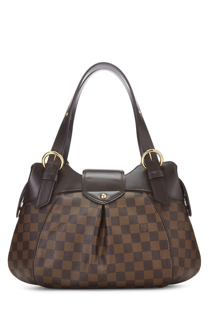 Louis Vuitton, Damier Ebene Sistina PM d'occasion, marron