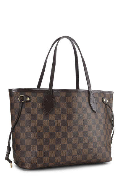 Louis Vuitton, Damier Ebene Neverfull PM pre-amado, Marrón