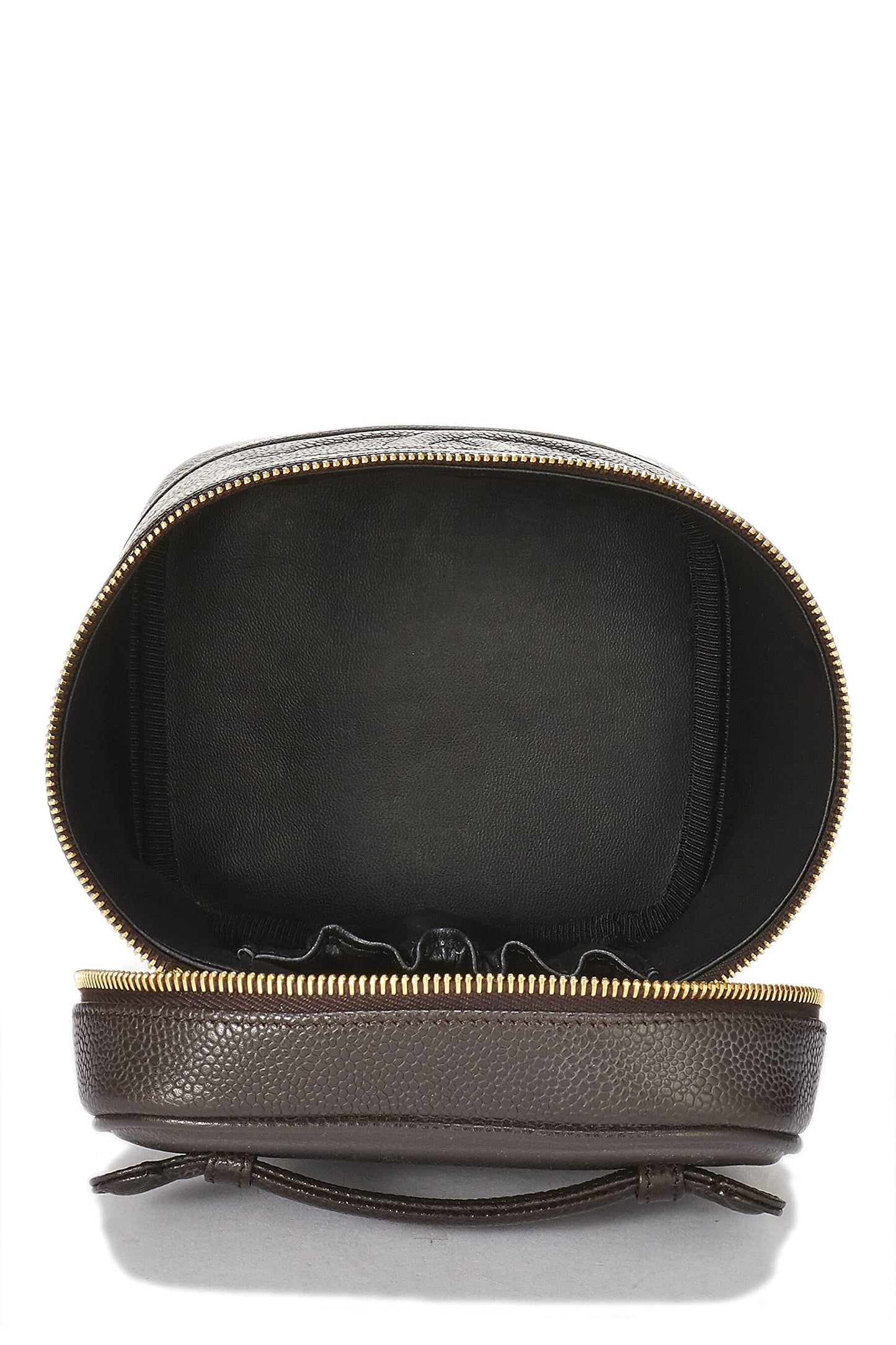 Chanel, Coiffeuse Brown Caviar d'occasion, Marron