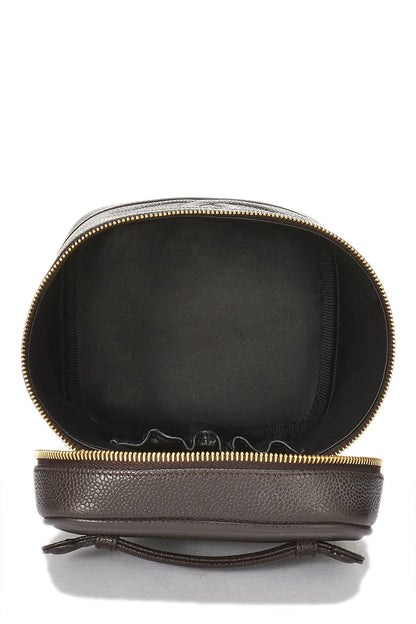 Chanel, Pre-Loved Brown Caviar Vanity, Brown