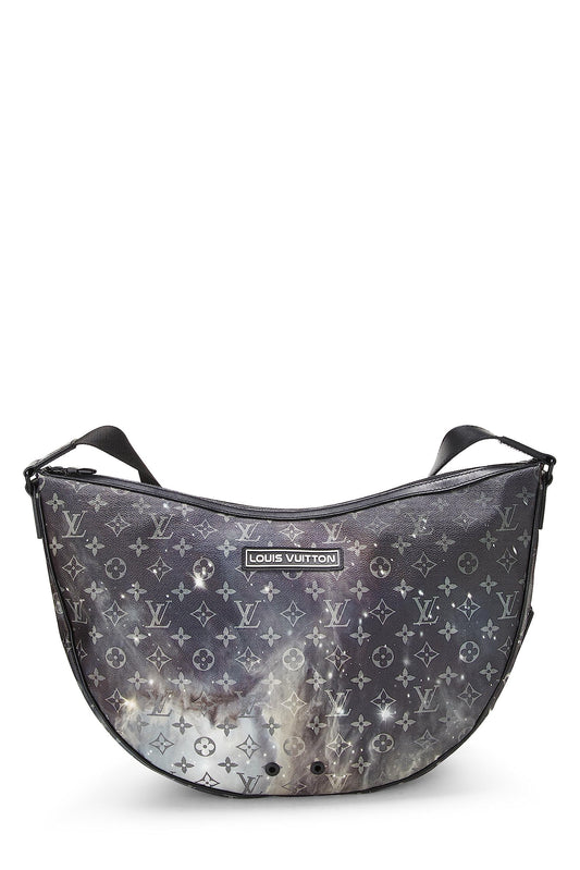 Louis Vuitton, sac messager Hobo Galaxy Monogram noir d'occasion, noir