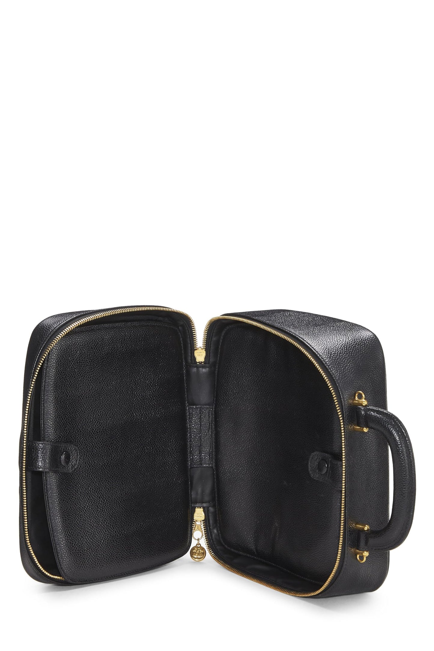 Chanel, Pre-Loved Black Caviar Lunch Box Vanity, Black