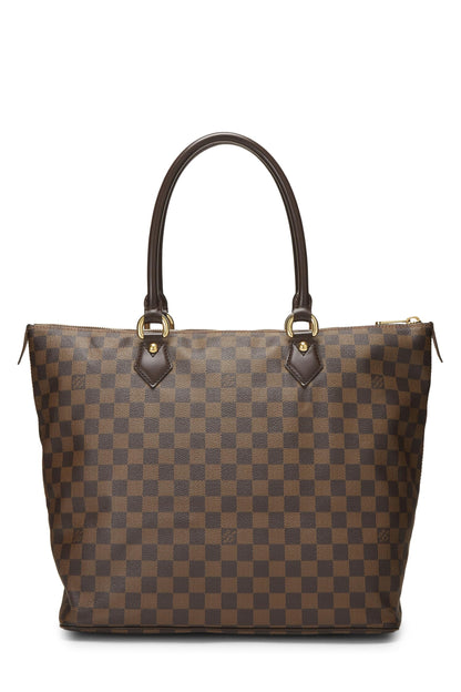 Louis Vuitton, Pre-Loved Damier Ebene Saleya GM, Brown