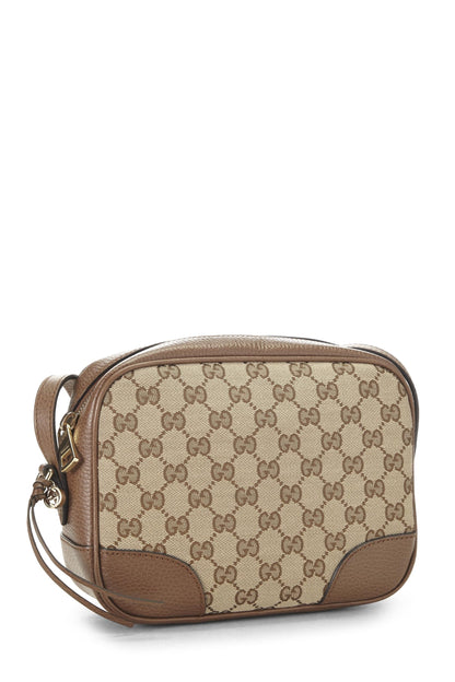 Gucci, sac à bandoulière Bree en toile GG marron d'occasion, marron